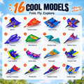 16-design paper airplane set