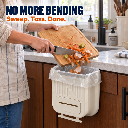 Folding Hanging Kitchen Waste Trash Can