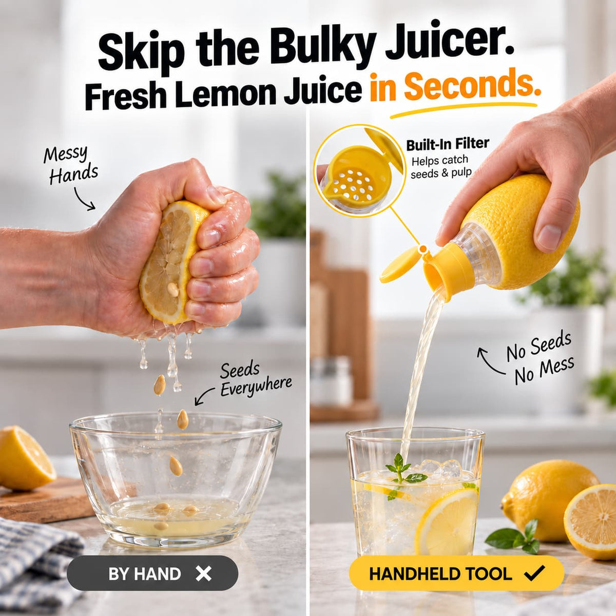 Easy-Pour Mini Citrus Press