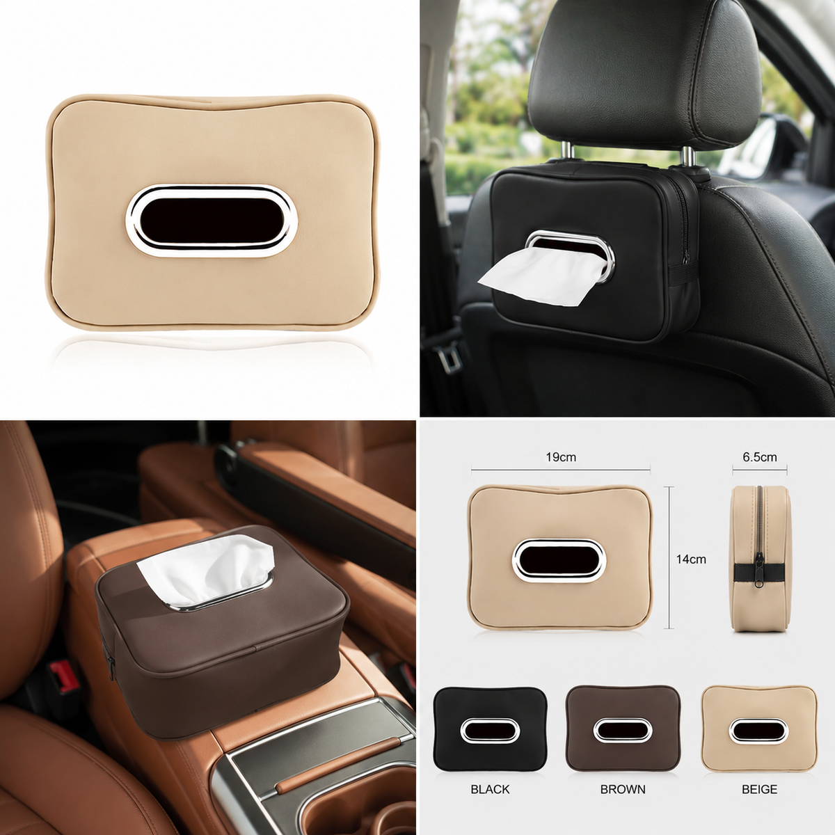 Compact Car Tissue Holder