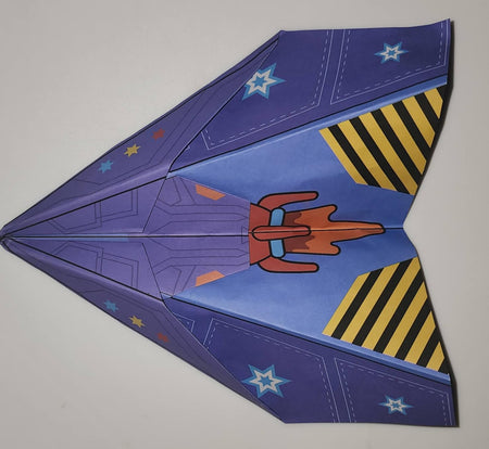 Original buyer photo of the paper airplane kit