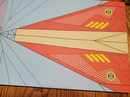 Original buyer photo of the paper airplane kit