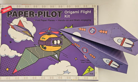 Original buyer photo of the paper airplane kit