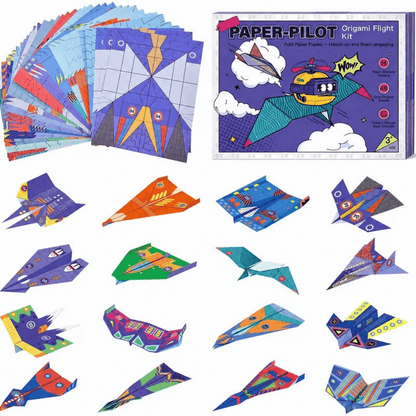 16-Model Paper Aircraft Kit — Build Fly & Collect