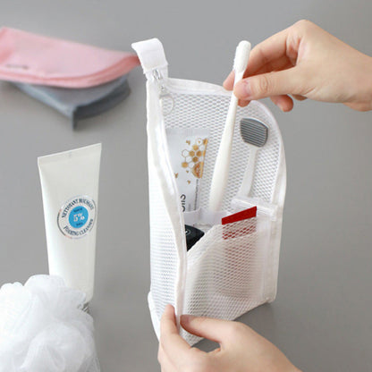 🧳Travel Toiletry Bag Organizer – Stand Up, Lightweight & Space-Saving