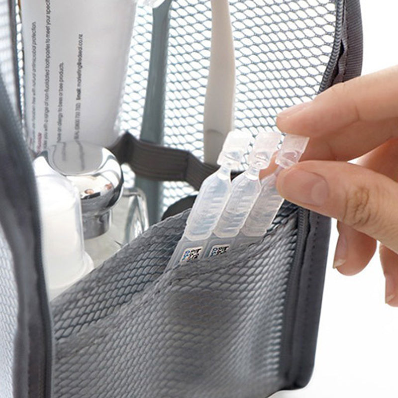 🧳Travel Toiletry Bag Organizer – Stand Up, Lightweight & Space-Saving