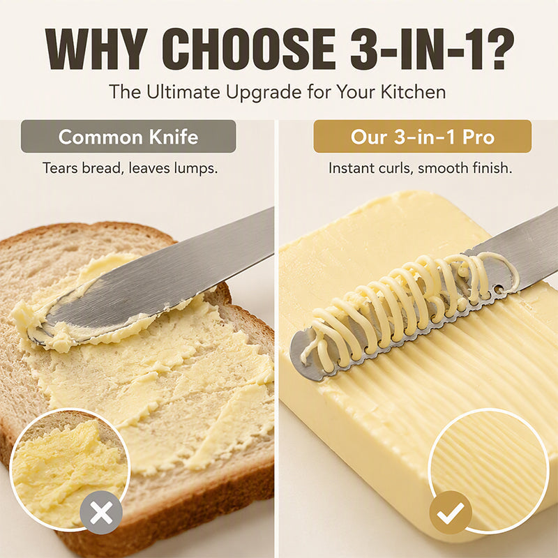 3-in-1 Butter Knife and Spreader